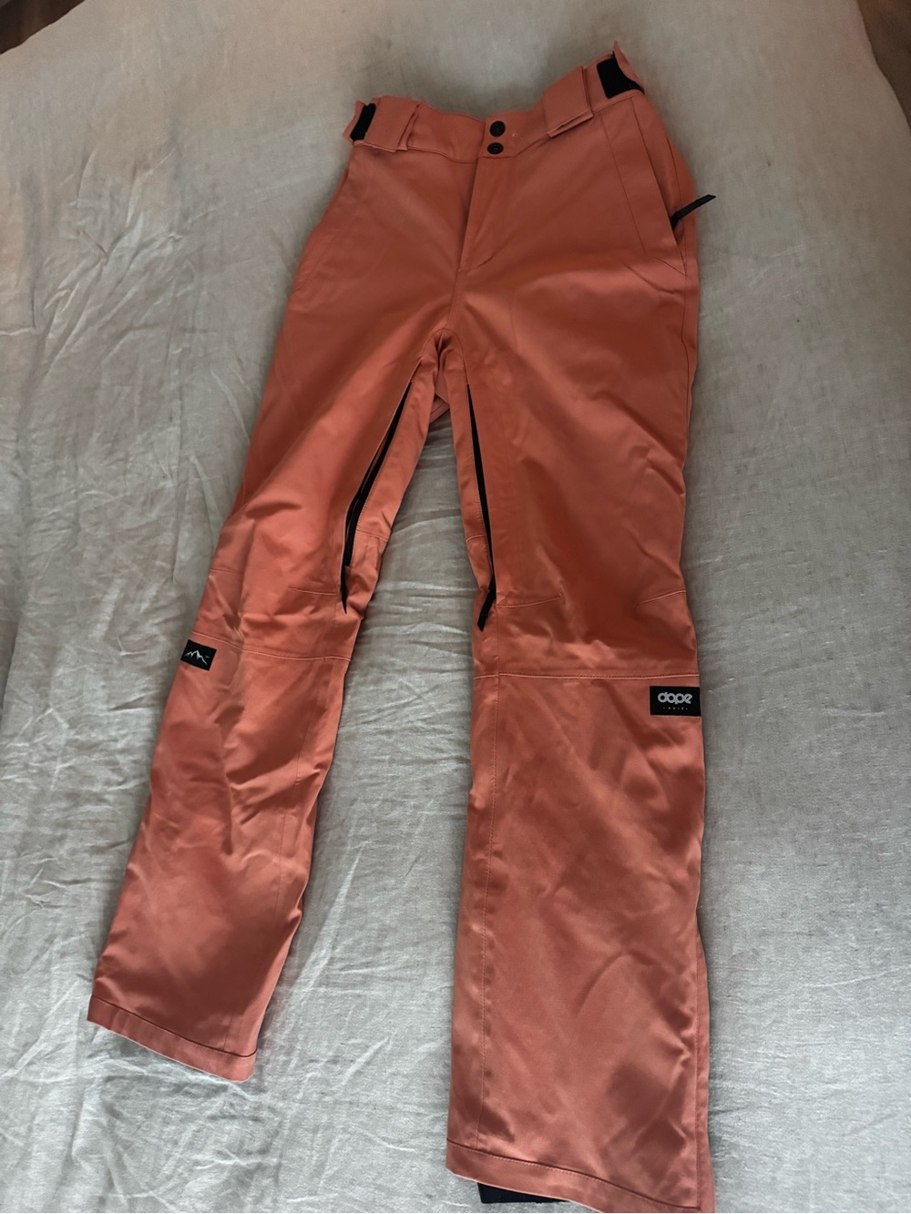 DOPE Snow Peach Blizzard Ski Snowboard Jacket and Pant Set (Both size Small - Picture 4 of 7